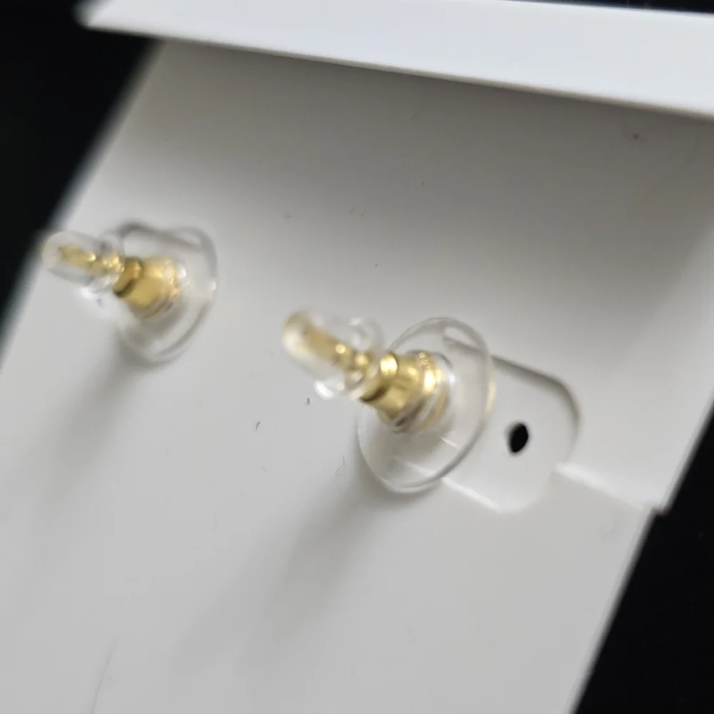 Kendra Scott Tessa Gold/Iridescent Pendant Necklace & Stud Earrings Set
